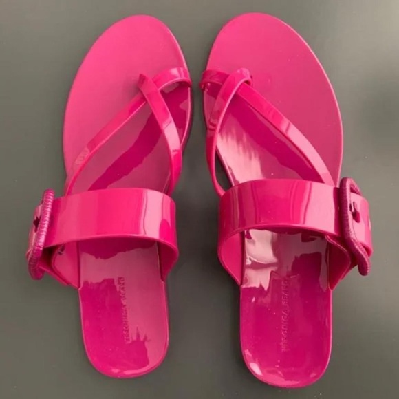 NEW❗️Veronica Beard Salva Jelly Orchid Sandal - Picture 2 of 15
